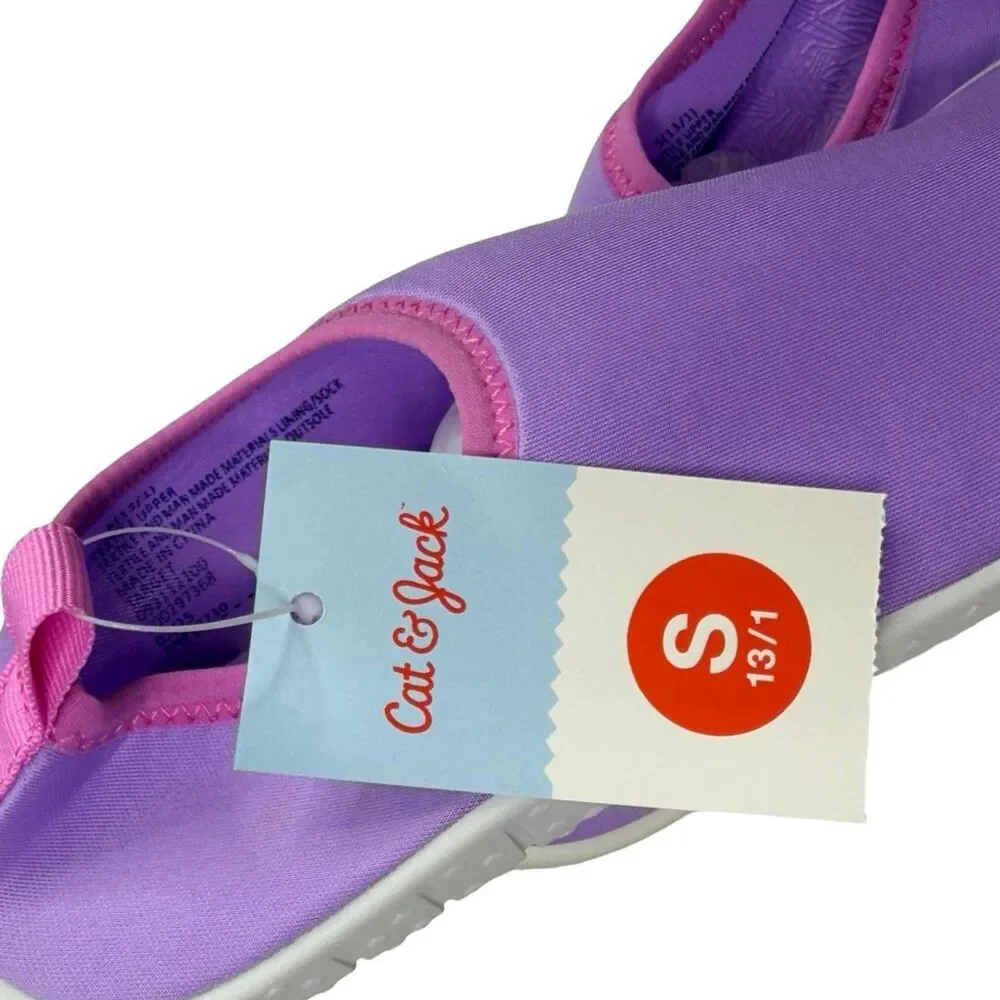 Cat & Jack Girls Grover Slip-On Water Shoes - Size Small (13 / 1) - Purple